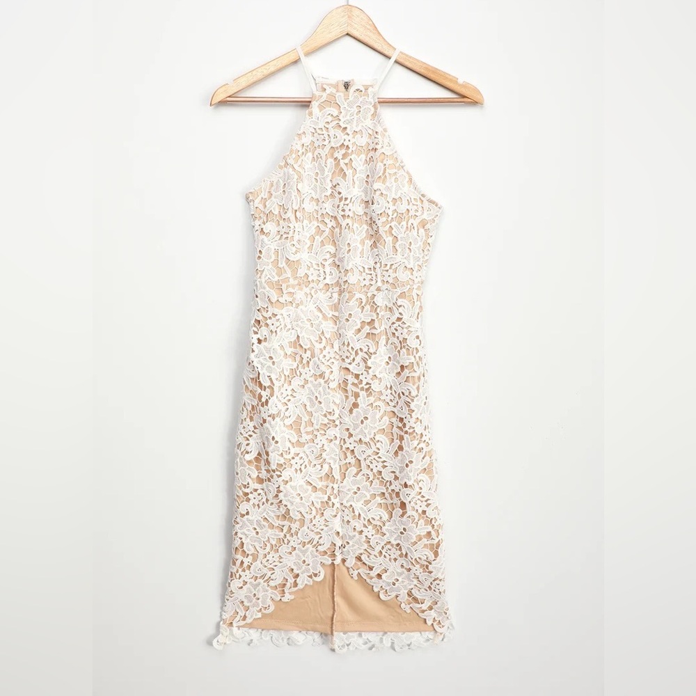 Keep My Heart White Crochet Lace Dress - Lulu’s Dress
